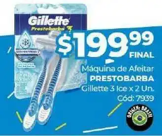 Diarco Máquina De Afeitar Prestobarba Gillette 3 Ice x 2un oferta