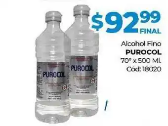 Diarco Alcohol Fino Purocol 70º x 500ml oferta