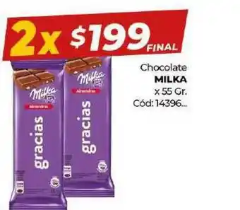 Diarco Chocolate Milka x 55gr oferta