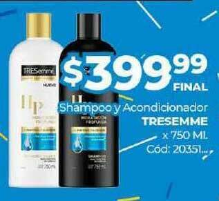 Diarco Shampoo Y Acondicionador Tresemme x 750ml oferta