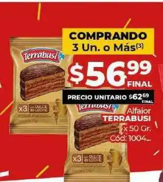 Diarco Terrabusi Alfaior x 50gr oferta