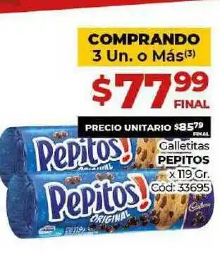 Diarco Galletitas Pepitos x 119g oferta