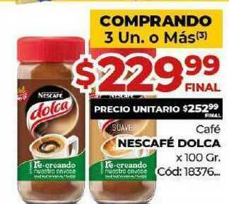 Diarco Café Nescafé Dolca x 100gr oferta