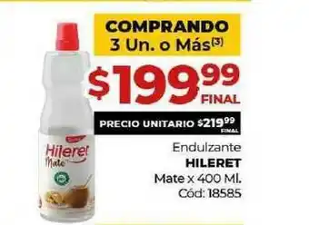 Diarco Endulzante Hileret Mate x 400ml oferta