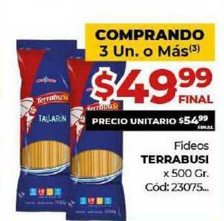 Diarco Fideos Terrabusi 500g oferta