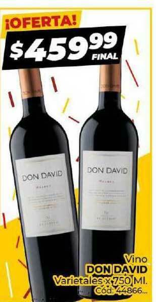 Diarco Vino Don David Varietales 750ml oferta