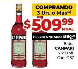 Diarco Bitter Campari x 750ml oferta