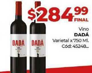 Diarco Vino Dadá Varietal x 750ml oferta