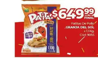Diarco Patitas De Pollo Granja Del Sol x 1,1kg oferta