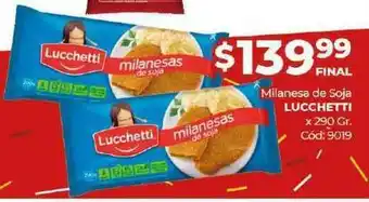 Diarco Milanesa De Soja Lucchetti x 290gr oferta