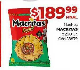 Diarco Nachos Macritas x 200gr oferta