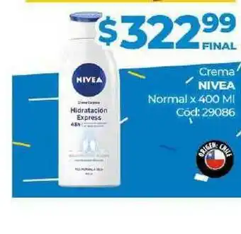 Diarco Crema Nivea Normal x 400ml oferta