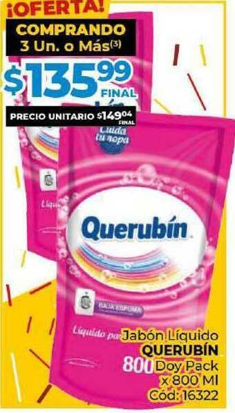 Diarco Jabón Líquido Querubín Doy Pack x 800ml oferta