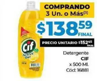 Diarco Detergente Cif x 500 ml oferta