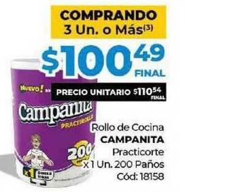Diarco Rollo De Cocina Campanita Practicorte oferta