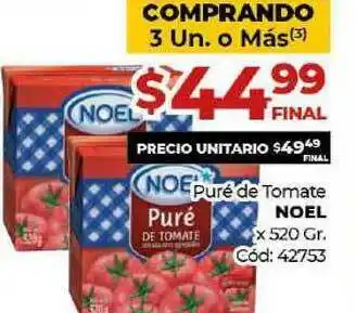 Diarco Puré Tomate Noel x 520gr oferta