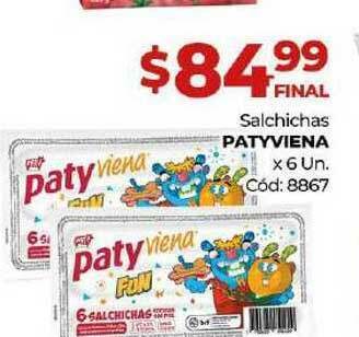 Diarco Patyviena Salchichas x 6un oferta