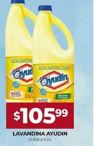 Supermercados Tadicor Lavandina Ayudin x 2l oferta