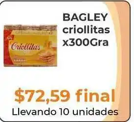 Pasos Supermercado Bagley Criollitas X300gra oferta