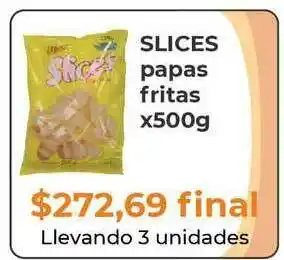 Pasos Supermercado Slices Papas Fritas X500g oferta