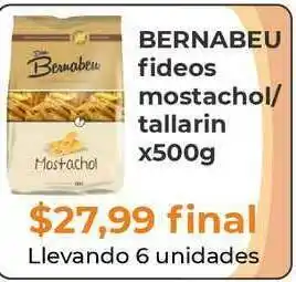 Pasos Supermercado Bernabeu Fideos Mostachol-tallarin oferta