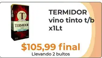Termidor Vino Tinto T-b X1lt