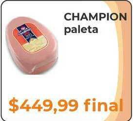 Pasos Supermercado Champion Paleta oferta