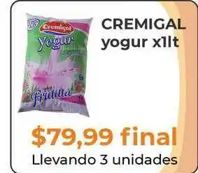 Pasos Supermercado Cremigal Yogur X1lt oferta