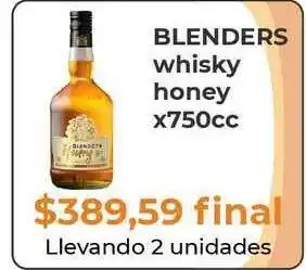 Pasos Supermercado Blenders Whisky Honey X750cc oferta