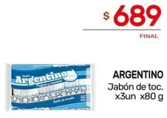 Nini Mayorista ARGENTINO Jabón de toc. x 3un x 80g oferta