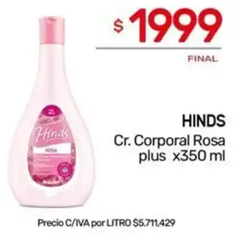 Nini Mayorista HINDS Cr. Corporal Rosa plus x 350ml oferta