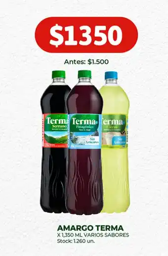Super MAMI AMARGO TERMA X 1,350 ML VARIOS SABORES oferta