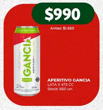 Super MAMI APERITIVO GANCIA LATA X 473 CC oferta