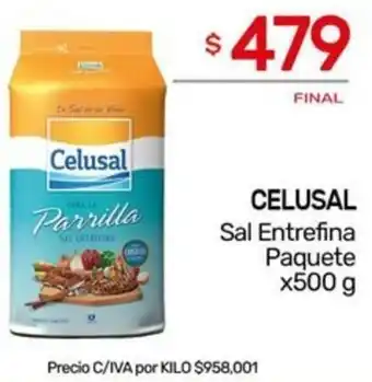 Nini Mayorista CELUSAL Sal Entrefina Paquete x 500g oferta