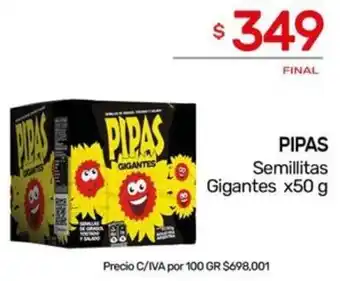 Nini Mayorista PIPAS Semillitas Gigantes x 50g oferta