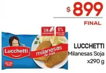 Nini Mayorista LUCCHETTI Milanesas Soja x 290g oferta