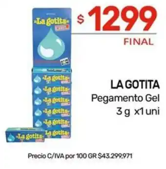 Nini Mayorista LA GOTITA Pegamento Gel 3g x 1uni oferta