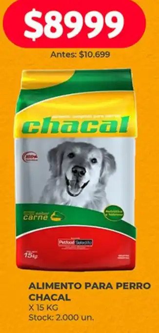 Supermercados Tadicor ALIMENTO PARA PERRO CHACAL X 15KG oferta