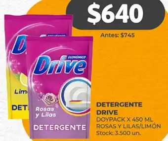 Supermercados Tadicor DETERGENTE DRIVE DOYPACK X 450ML oferta
