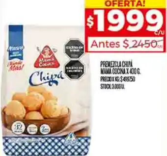 Supermercados DIA PREMEZCLA CHIPA MAMA COCINA X 400G oferta