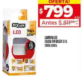 Supermercados DIA BIXLER LAMPARA LED 9W oferta