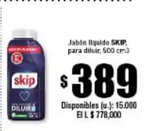 Cooperativa Obrera Skip Jabón Líquido para diluir 500 cm 3 oferta