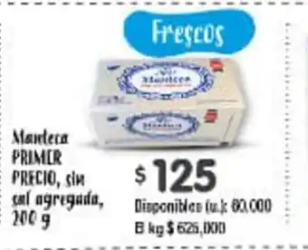 Cooperativa Obrera Manteca Primer Precio, sin gal agrigada, 200g oferta