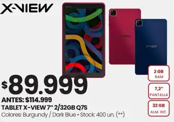 Changomas TABLET X-VIEW 7" 2/32GB Q7S oferta