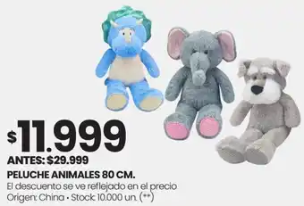 Changomas PELUCHE ANIMALES 80CM oferta