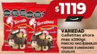 Supermayorista Vital VARIEDAD Galletitas ahora mas x 390gr oferta