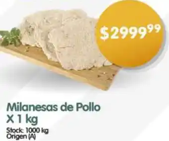 Supermercados Buenos Días Milanesas de Pollo X 1kg oferta