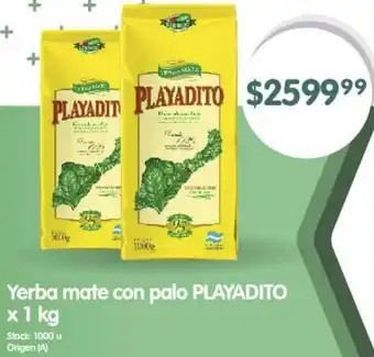 Supermercados Buenos Días Yerba mate con palo PLAYADITO x 1kg oferta