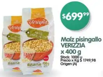 Supermercados Buenos Días Maíz pisingallo VERIZZIA x 400g oferta