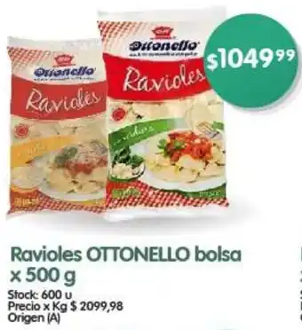Supermercados Buenos Días Ravioles OTTONELLO bolsa x 500g oferta